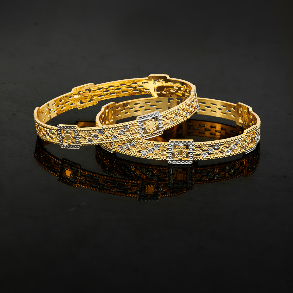 Geometric Cutout Hakimi Bangles