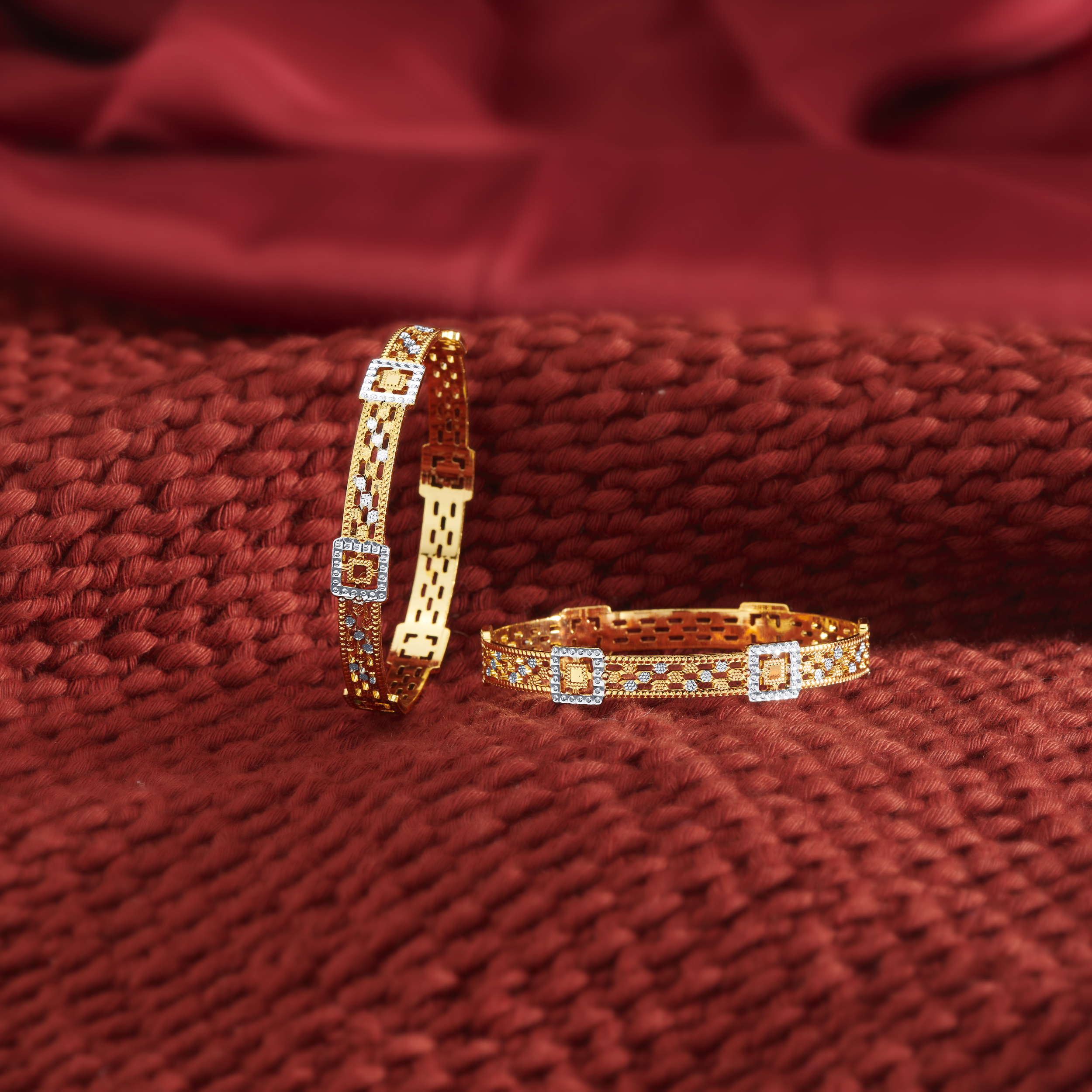 Geometric Cutout Hakimi Bangles