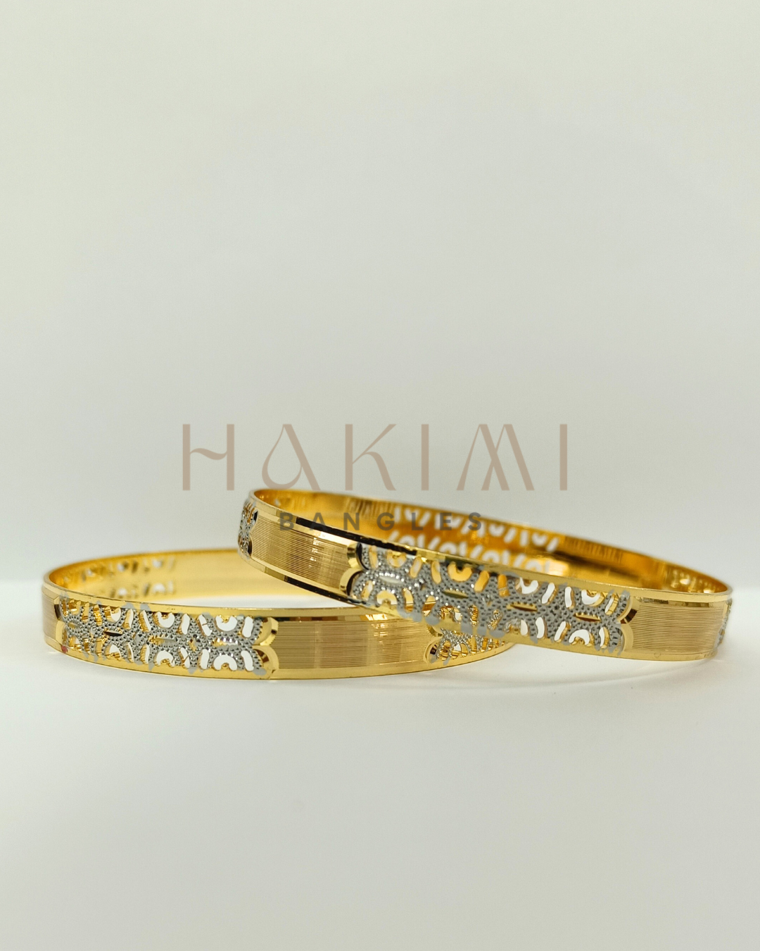 2-Tone Gold Forming Statement Bangles