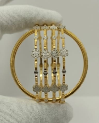 Lightweight Snowflake Design Bangles