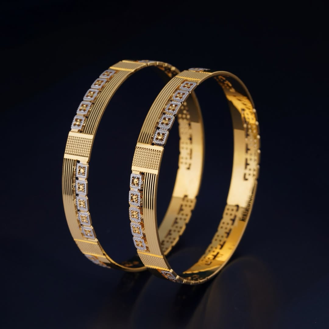 Majestic Square lines Bangles - Image 3